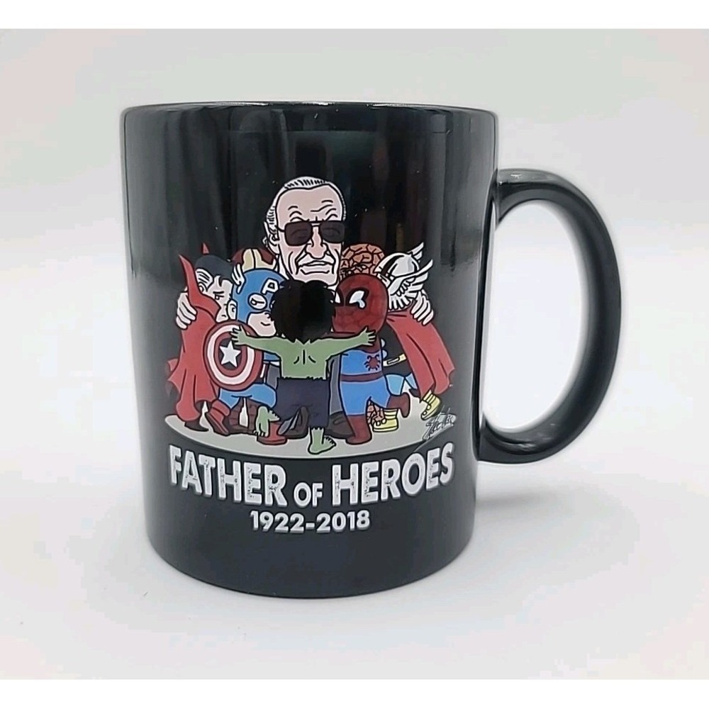 Stan Lee RIP Marvel Father Of Heroes Comics Superheroes Ceramic Coffee Cup Mug